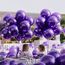 AULE Luftballons Lila Metallic Helium: 50 Stück 12 Zoll Luftballon Violett Ballons Dunkellila Latex Geburtstagsdeko für Geburtstag Party Hochzeit Valentinstag Babyparty Deko