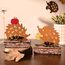 Valery Madelyn 2er Herbstdeko Igel Deko Figuren mit LED Timer aus Rost Bunt Metall,Holz Sockel,Beidseitig Rostig,Herbst Deko Innen Ornament für Tisch Fenster,Geschenk Fall Decor Halloween,15/16cm