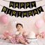 Happy Birthday Girlande Schwarz, Girlande Geburtstag 5 Meter, Happy Birthday Banner, Alles Gute Zum Geburtstag BannerSchild, GeburtstagDeko Zubehör Party Dekoration Banner für Erwachsene Kinder