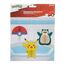 Amscan 9917119 - Pokémon Kinder-Geburtstagsparty, Pokeball, Pikachu, hängende Wabendekorationen, 3 Stück