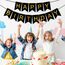 Happy Birthday Girlande Schwarz, Girlande Geburtstag 5 Meter, Happy Birthday Banner, Alles Gute Zum Geburtstag BannerSchild, GeburtstagDeko Zubehör Party Dekoration Banner für Erwachsene Kinder