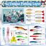 Angel Adventskalender 2025 Männer - 24 Türchen Premium Angelköder Set Angler, Vater, Opa, Bruder, Freund - Advent Calendar 2025 Fishing Lure