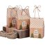 TsunNee 50 Stück Weihnachten Party Geschenkboxen, Kraftpapier Süßigkeitskästen, Mitbringsel Taschen, Papier-Treat-Boxen für Partydekorationen Adventskalender DIY