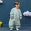 MIKAFEN Baby Schläfsack Langarm mit Füßen 2.0Tog, Baumwolle Junge Mädchen Unisex ganzjahres Schlafanzug, Blauer Welpe,70/Baby Höhe 75-85cm, Grüner Welpe,90/Baby Höhe 95-105cm