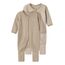 Name IT Unisex Baby Nbnnightsuit 2p Zip Ff Y/D Core 2 Noos Schlafanzug, Pure Cashmere, 50 EU