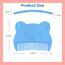 Baby kamm für milchschorf, Neugeborene Haarkamm, Baby Haarbürste mit weichen Zähnchen, kamm gegen milchschorf baby kind, Farben sortiert (Blau (1 Stück))