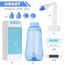 URAQT Nasendusche mit Salz, 300ml Nasenspülung mit 20x Salz 10x Aufkleberthermometer, BPA-frei, Nasenspülkanne zur Nasenreinigung und Nasenspülung, Neti Pot Nasenspülsalz für Erwachsene und Kinder