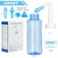 URAQT Nasendusche mit Salz, 300ml Nasenspülung Flasche mit 40 x Salz(2.7g), BPA-frei, Nasenspülkanne zur Sinus Nasenreinigung und Nasenspülung, Neti Pot Nasenspülsalz für Erwachsene und Kinder (C)