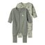 Name IT Baby - Jungen Nbmnightsuit 2p Zip Ff Green Dino Noos Schlafanzug, Agave Green, 62 EU
