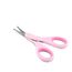 Chicco Nagelschere für Babys und Kinder, Edelstahl-Babyschere mit gebogenen Klingen und abgerundeten Spitzen, Schutzhülle, rutschfester Gummigriff - Babyzubehör für Neugeborene ab 0 Monaten, Rosa, 1 Stück (1er Pack)