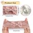 2 Stück Baby Turban Stirnband Baby Mädchen Nylon Stirnbänder Baby Schleife Stirnband Weiche Schleife Kopfbedeckung Elastische Haarbänder für Neugeborene, Kleinkinder (Rosa und Weiß)