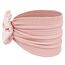 2 Stück Baby Turban Stirnband Baby Mädchen Nylon Stirnbänder Baby Schleife Stirnband Weiche Schleife Kopfbedeckung Elastische Haarbänder für Neugeborene, Kleinkinder (Rosa und Weiß)