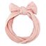 2 Stück Baby Turban Stirnband Baby Mädchen Nylon Stirnbänder Baby Schleife Stirnband Weiche Schleife Kopfbedeckung Elastische Haarbänder für Neugeborene, Kleinkinder (Rosa und Weiß)