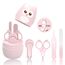 HyAdierTech Babypflege Set mit Baby Nagelschere, für Fingernägel und Fußnägel mit Nagelknipser, Nagelschere, Nagelfeile und Pinzette für Kinder und Neugeborene in süßer Eule Geschenk-Verpackung