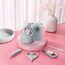 Baby 6 in1 Pflege-Set, natürliche hölzerne Haarbürste und Kamm Nagelschere, Nagelfeile und Pinzette für Kinder und Neugeborene in süßer Geschenk-Verpackung