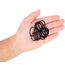 ZCOINS 100 Pack Schwarz Mini Kleine Haargummis, Dünne elastische Haarbänder für feine Strähnen, Zöpfe & Kinderfrisuren, Unsichtbare Haargummis für Mädchen & Kleinkinder