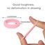 100 Stück Elastisch Haargummis Klein, Baby Haargummis, Soft Baumwolle Mini Haarband, Ohne Metall Haargummis, Pferdeschwanz Inhaber Perfekt für Kinder, Babys, kleine Mädchen, Rosa