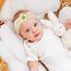 LECTNORE Baby Stirnbänder Blumen 3er Pack, Weiche Haarbänder für Neugeborene und Kleinkinder, Haarschmuck Mädchen (#11#14#15)