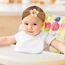 LECTNORE Baby Blumen-Stirnbänder, 3er-Pack, weiche und elastische Haarbänder für Neugeborene und Kleinkinder, Haaraccessoires für Baby-Mädchen (#10#13#6)