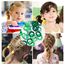 100 Stück Elastisch Haargummis Klein, Baby Haargummis, Soft Baumwolle Mini Haarband, Ohne Metall Haargummis, Pferdeschwanz Inhaber Perfekt für Kinder, Babys, kleine Mädchen, Grün