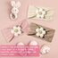Baby-Blumen-Stirnbänder, 3er-Pack, weiche, dehnbare Haarbänder für Neugeborene und Kleinkinder, Haar-Accessoires für Baby-Mädchen