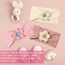 LECTNORE Baby Stirnbänder Blumen 3er Pack, Weiche Haarbänder für Neugeborene und Kleinkinder, Haarschmuck Mädchen (#11#14#15)