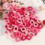 100 Stück Elastisch Haargummis Klein, Baby Haargummis, Soft Baumwolle Mini Haarband, Ohne Metall Haargummis, Pferdeschwanz Inhaber Perfekt für Kinder, Babys, kleine Mädchen, Rosa
