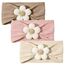 Baby-Blumen-Stirnbänder, 3er-Pack, weiche, dehnbare Haarbänder für Neugeborene und Kleinkinder, Haar-Accessoires für Baby-Mädchen