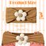 LECTNORE Baby Blumen-Stirnbänder, 3er-Pack, weiche und elastische Haarbänder für Neugeborene und Kleinkinder, Haaraccessoires für Baby-Mädchen (#10#13#6)