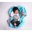 Geagodelia 3tlg Babykleidung Set Baby Jungen Langarm Body + Hose + Mütze Kleinkinder Neugeborene Weiche Warme Baumwolle Babyset Bekleidung (0-3 Monate, Little Brother (Weiß + Grau))