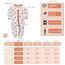 Neugeborenes Baby Jungen Mädchen Strampler mit Fuß Baby Schlafanzug Einteilige Lange Ärmel Overall Säuglings Frühling Herbst Body, 3er-Pack (Rosa, 0-3M)