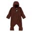 Sterntaler Baby Overall Fleece Unisex - Jumpsuit aus Microfleece Stickerei, Reißverschluss, sowie Hand- und Fußstulpen - dunkelbraun, 62