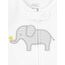 Simple Joys by Carter's Unisex Baby 3-Pack Neutral Sleep and Play Kleinkind-Schlafanzüge, Hellgrau Ministreifen/Weiß Elefant/Giraffe, 3-6 Monate (3er Pack)