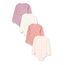 PIPPI Unisex Baby Body LS AO-printed (4-pack) Formender Body, Quail, 98