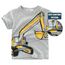Unisex Baby T-Shirt Baumwolle Süß Karikatur Tier Muster Tops für 1-7 Jahre Alt (2-3 Jahre, Grau Bagger)