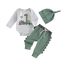 Hello Im New Here Neugeborene Baby Junge Kleidung Set Dinosaurier Druck Langarm Body und Hose Baumwolle Babykleidung Set Herbst Winter Bekleidungssets für Baby Jungen Outfits (Grau, 3-6 Monate)