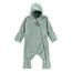 Sterntaler Baby Overall Fleece Unisex - Jumpsuit aus Microfleece Stickerei, Reißverschluss, sowie Hand- und Fußstulpen - steingrün, 56