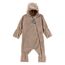 Sterntaler Baby Overall Fleece Unisex - Jumpsuit aus Microfleece Stickerei, Reißverschluss, sowie Hand- und Fußstulpen - beige, 56