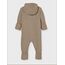 Sterntaler Unisex Baby Overall Overall aus Microfleece, Mit Reißverschluss und Hand- und Fußstulpen, Braun Melange, 62