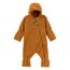 Sterntaler Baby Overall Fleece Unisex - Jumpsuit aus Microfleece Stickerei, Reißverschluss, sowie Hand- und Fußstulpen - goldbraun, 62