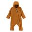 Sterntaler Baby Overall Fleece Unisex - Jumpsuit aus Microfleece Stickerei, Reißverschluss, sowie Hand- und Fußstulpen - goldbraun, 74