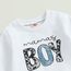 Geagodelia Baby Jungen Kleidung Outfit Babykleidung Set Langarmshirt Sweatshirt + Hose Neugeborene Weiche Babyset Mama's Boy Zweiteiler (A - Weiß & Blau, 0-6 Monate)