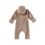 Sterntaler Baby Overall Fleece Unisex - Jumpsuit aus Microfleece Stickerei, Reißverschluss, sowie Hand- und Fußstulpen - beige, 56