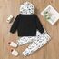 Geagodelia Baby Jungen Kleidung Outfit Babykleidung Set Langarm Kapuzenpullover Top + Hose Neugeborene Weiche Babyset Mini Boss (3-6 Monate)