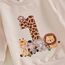 Geagodelia 1. Jahr Geburtstags Outfit Baby Junge Kleidung Set Langarm Sweatshirt und Hose Bekleidungssets für Jungen (1 Tiere Beige, 12-18 Months)
