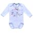 MEA BABY Unisex Langarm Body aus 100% Baumwolle im 5er Pack, Mit Aufdruck für Mädchen und Jungen (56, Mädchen 2)