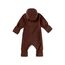 Sterntaler Baby Overall Fleece Unisex - Jumpsuit aus Microfleece Stickerei, Reißverschluss, sowie Hand- und Fußstulpen - goldbraun, 80