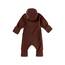 Sterntaler Baby Overall Fleece Unisex - Jumpsuit aus Microfleece Stickerei, Reißverschluss, sowie Hand- und Fußstulpen - dunkelbraun, 86
