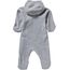 Sterntaler - Baby Overall Jungen Fleece mit Reißverschluss, Silber Mel. - 5501800, Größe 74