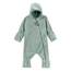Sterntaler Baby Overall Fleece Unisex - Jumpsuit aus Microfleece Stickerei, Reißverschluss, sowie Hand- und Fußstulpen - steingrün, 86
